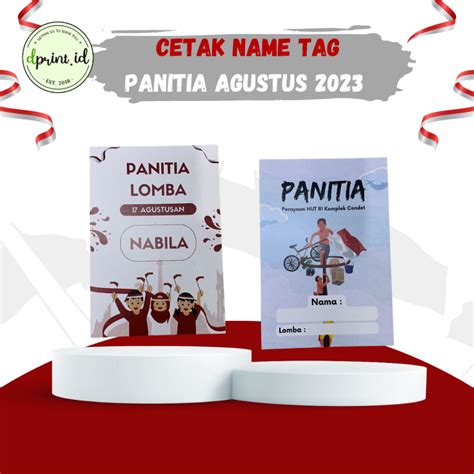 Jual Name Tag Panitia Dirgahayu Hut Ri 17 Agustus Shopee Indonesia