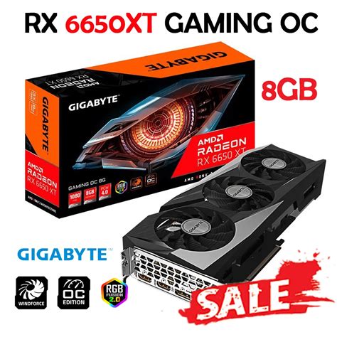 Amd 6650xt 기가 바이트 Rx 6650xt 게임 Oc 8gb Rx6650xt Gddr6 데스크탑 Gpu 비디오 카드