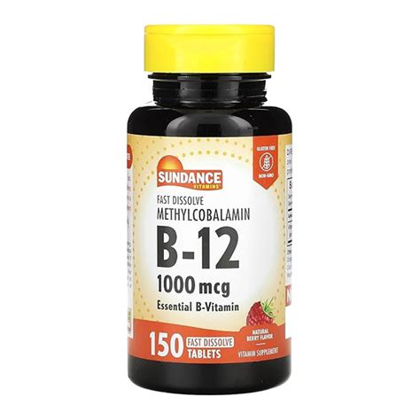 Sundance Methylcobalamin Vitamin B 12 1000 Mcg Fast Dissolve Tablets