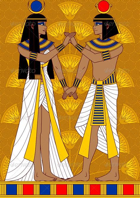 Egyptian Couple Ancient Egypt Art Egyptian Drawings Egypt Art