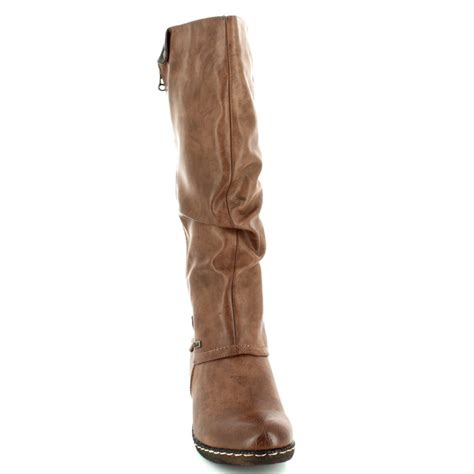 Rieker 93655 26 Brown Womens Knee High Boots