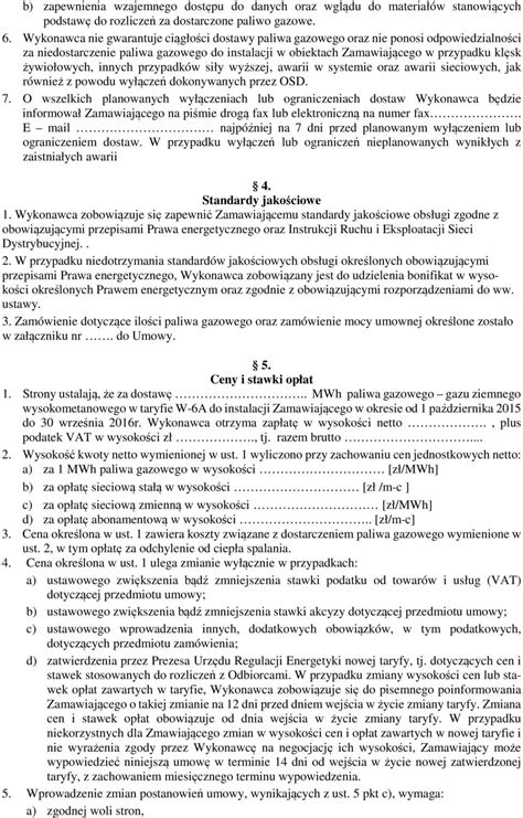 Umowa Kompleksowa Na Dostawy Paliwa Gazowego Pdf Darmowe Pobieranie