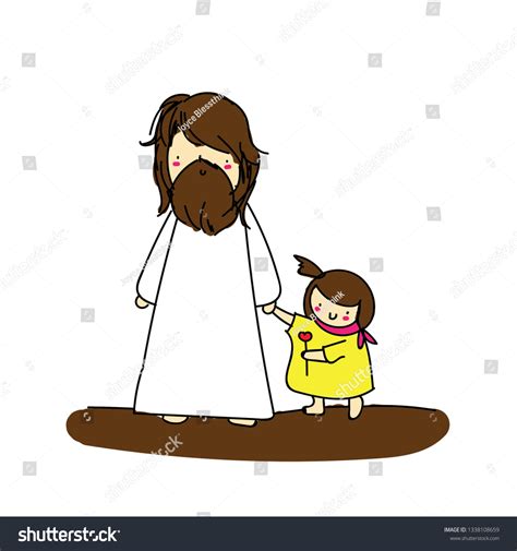 Jesus Christ Children Cartoon Vector Stock Vector (Royalty Free ...