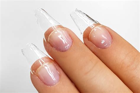 Mani Femminili Con Le Belle Unghie Ibride Variopinte Ed Il Manicure