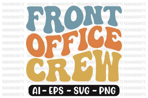 Front Office Crew Retro Wavy Svg Graphic By RaiihanCrafts Creative