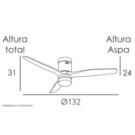 Ventilador Dc Aguilon Blanco Aspas Manuel Yebra