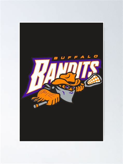 Buffalo Bandits Logo Design Poster For Sale By Jettetodda Redbubble