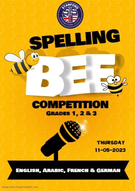 Spelling Bee Contest Postermywall