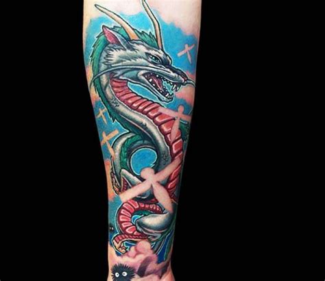 Haku Dragon tattoo by Marc Durrant | Post 23332