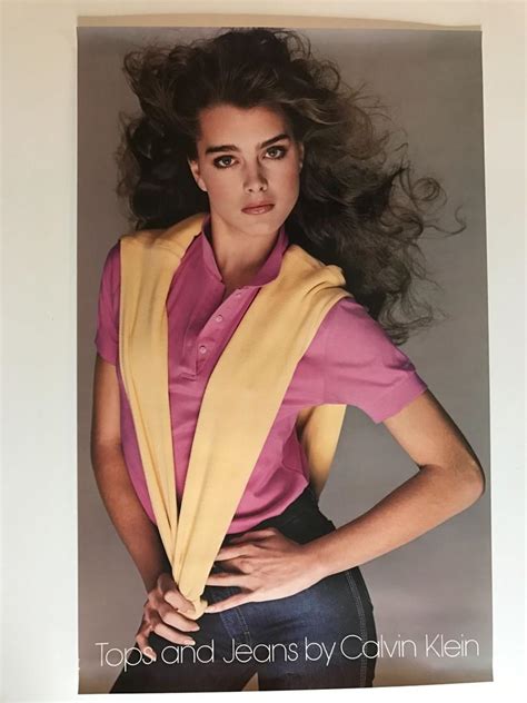 Vintage Brooke Shields Calvin Klein Advertisng Poster 1980s 1846594214