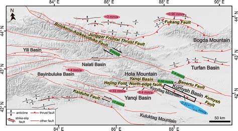 Active Thrusting In An Intermontane Basin The Kumysh Fault Eastern