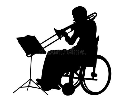 Musician In Wheelchair Stock Vector Illustration Of City 183052555