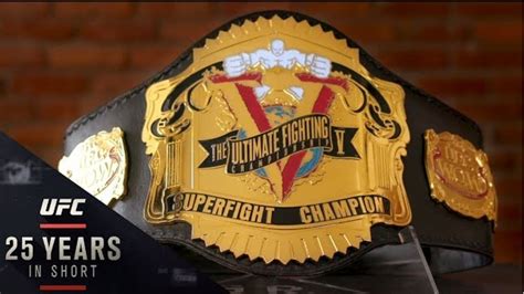 Ultimate Accessory The Story Of The UFC Championship Belt Video