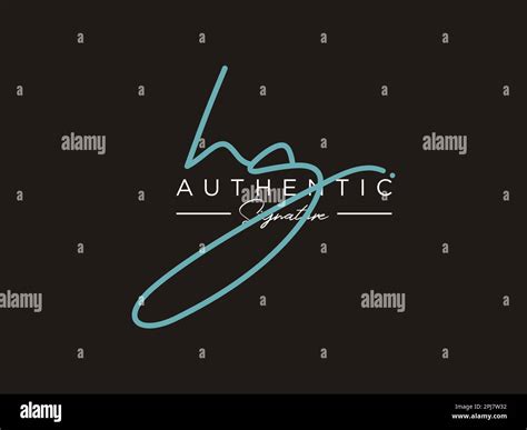 Hg Signature Logo Template Vector Stock Vector Image Art Alamy