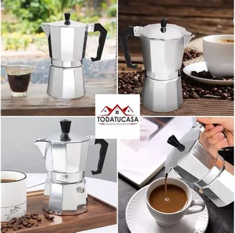 comprar Cafetera Italiana Clásica 6 Pocillos Manual Aluminio 360ml