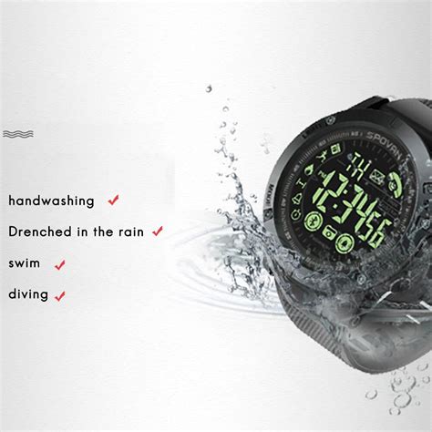 Spovan PR1-2 Smart Watch Men 5ATM Waterproof Bluet... – Grandado