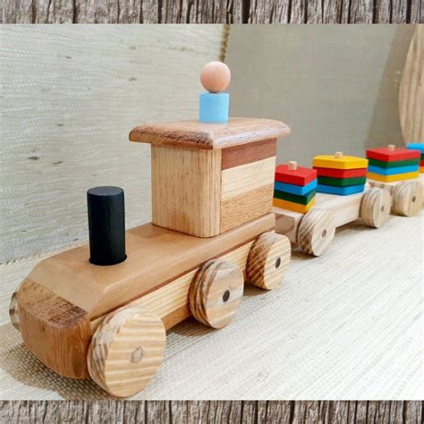 Trem De Madeira Brinquedo Educativo Carrinho Jogos Elo