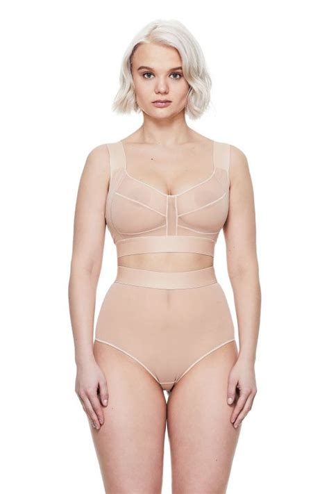 Lingerie Collection Tits Pants Set Two Piece Pant Set Nude Bra