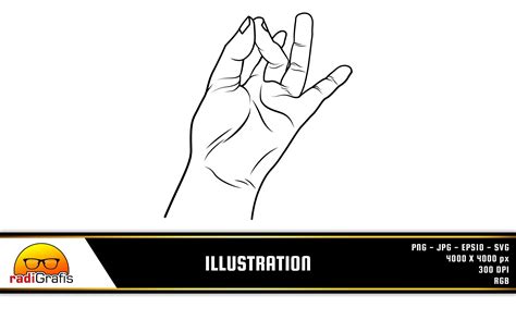 Hand Illustration with Meditation Symbol Graphic by radigrafis ...