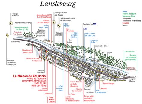 Plans De La Station Val Cenis Sports