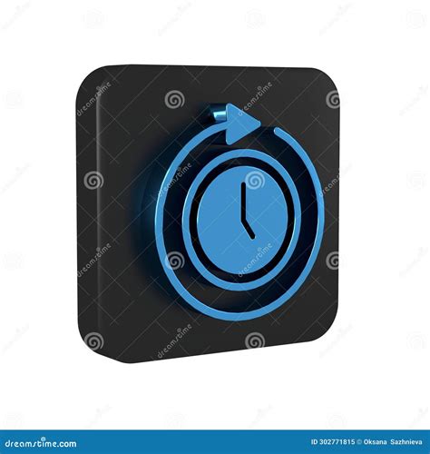 Clockwise Rotation Arrow Icon Blue Mandatory Symbol Vector