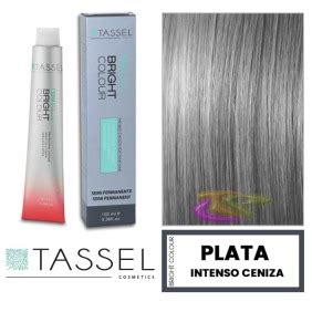 Tinte Semipermanente Bright Colour Con Argán Y Keratina Plata Intenso Ceniza 100 Ml 04819 Tassel ...