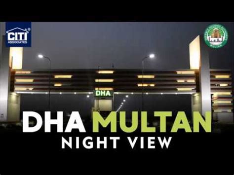 DHA Multan - Night View - YouTube