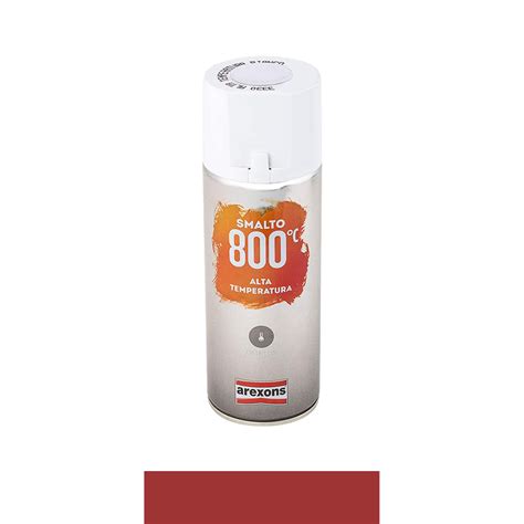 Smalto Acrilico Per Alte Temperature Rosso AREXONS 400 ML Fercolor