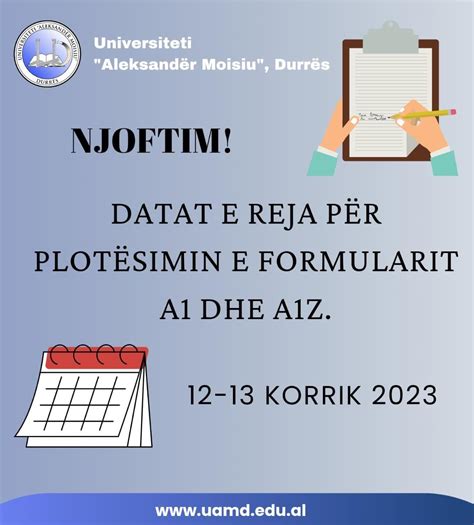 Njoftim i rëndësishëm për maturantë dhe ish maturantë Universiteti