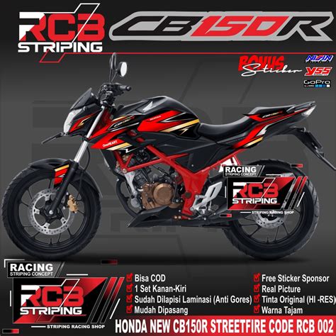 Jual COD STIKER MOTOR HONDA CB150R CB 150 R NEW 2015 2017 DECAL