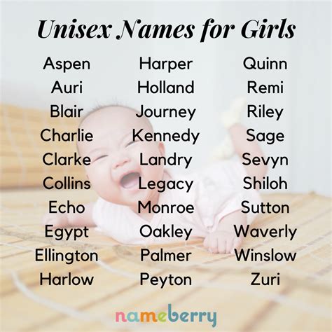 Unisex girl names the past present and future – Artofit