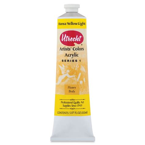 Utrecht Artists Acrylic Paint Hansa Yellow Light 5 Oz Tube Michaels