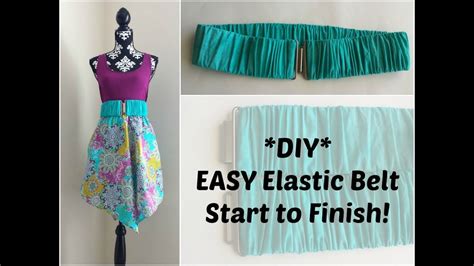 Diy How To Make An Elastic Belt Youtube