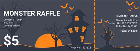 Free Halloween Tickets Templates & Examples - Edit Online & Download ...