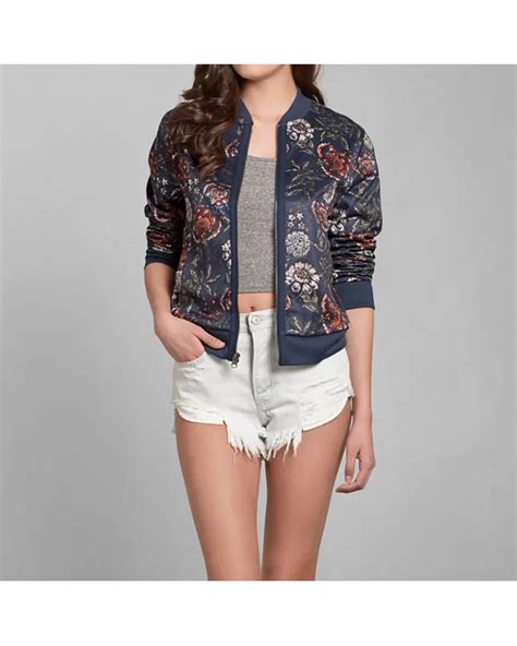 Womens Floral Bomber Jacket Womens Sale Uk