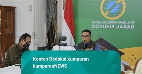 Ridwan Kamil 14 Hari PSBB Jabar Bisa Tekan Lajur Persebaran Virus