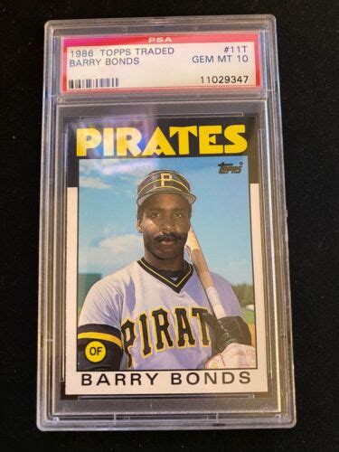 Topps Traded Barry Bonds Rc T Psa Gem Mint Ebay