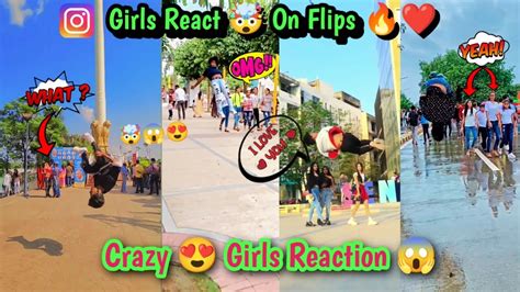 Tik Tok Stunts On Public Reaction 🤯 Flips In Public Girls Reaction 😍