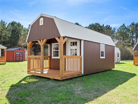 Deluxe Lofted Barn Cabin Shed Portable Cabins For Sale