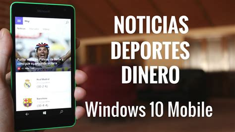 MSN Noticias Deportes Y Dinero En Windows 10 Mobile YouTube