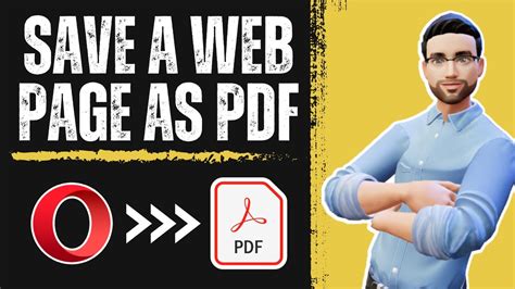 An Easy Way To Save A Web Page As PDF On The Opera Browser YouTube