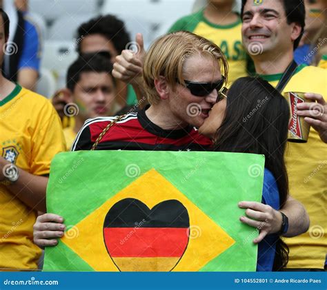 Brazilian soccer fans editorial photo. Image of celebrating - 104552801