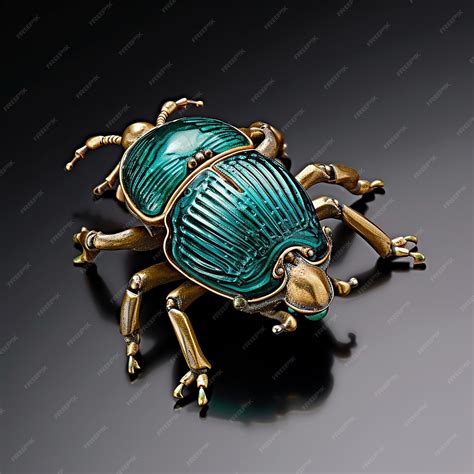 Premium AI Image | Colorful scarab beetle art images Generative AI