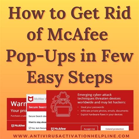 How To Get Rid Of Mcafee Pop Ups In Few Easy Steps Science Technology