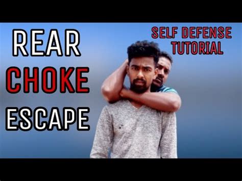 How To Escape A Standing Rear Choke How To Defend Rear Naked Choke YouTube