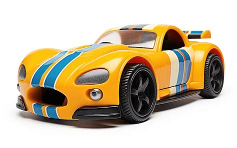 Premium AI Image Toy Race Car Featuring Racing Stripes And Spoilers