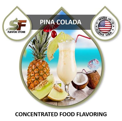 Pina Colada Food Flavor Drops Flavoring Concentrate Oz Ml