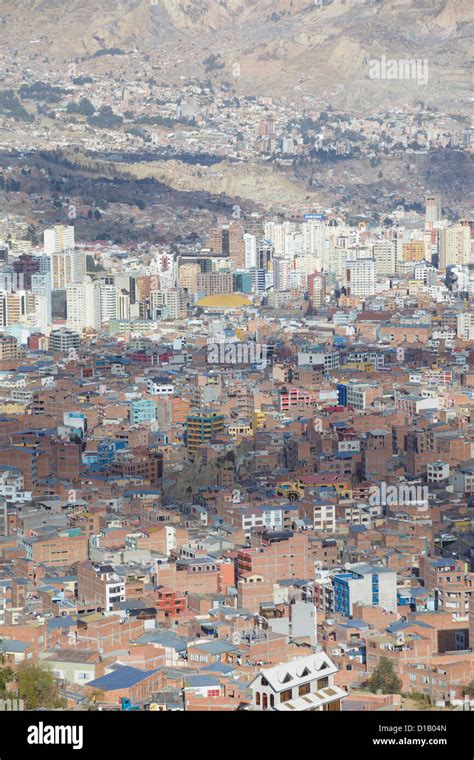 View of downtown La Paz, Bolivia Stock Photo - Alamy