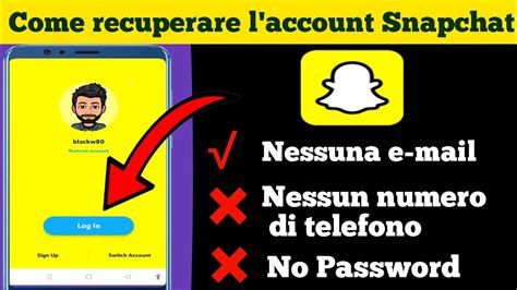 Come Recuperare L Account Snapchat Senza Numero Di Telefono O E Mail