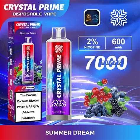 Crystal Prime 7000 Puffs Disposable Vape Pod Device 20mg Aroma King